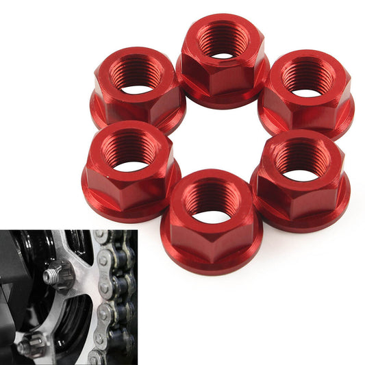 M10  1.0 Kettenradmuttern f¨¹r for Ducati Streetfighter Panigale V4 S Speciale Rot