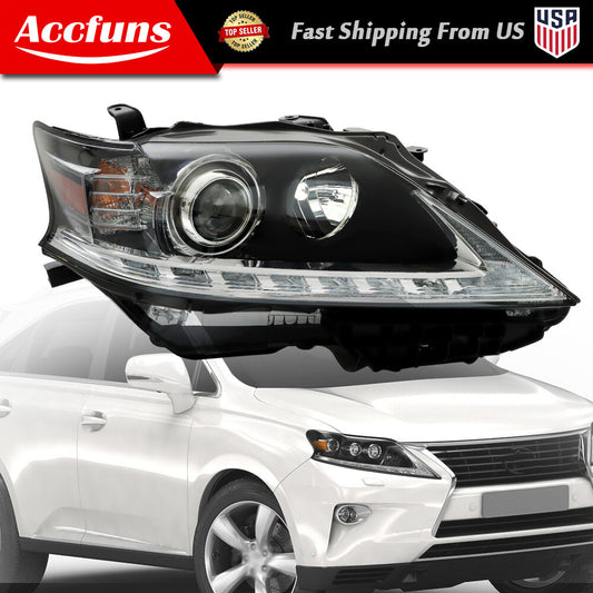 Applicable to 2013-2015 for Lexus RX350 RX450H right-side headlight with AFS HID halogen LED DRL- n