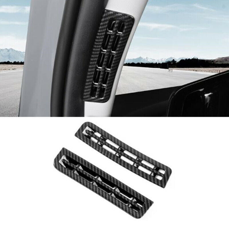 Carbon Fiber Front Upper Air Outlet Vent Cover Trim for Hyundai for Elantra 2021-22