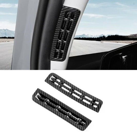 Carbon Fiber Front Upper Air Outlet Vent Cover Trim for Hyundai for Elantra 2021-22