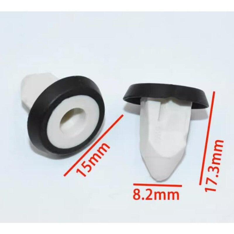 10-piece set of rear license plate screw clips suitable for BMW 1/3/5/6/7 series vehicles from 2002-2019.