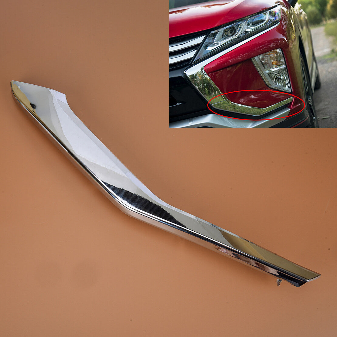Left Lower Bumper Molding Cover Trim Fit for Eclipse Cross 2018-2021 v