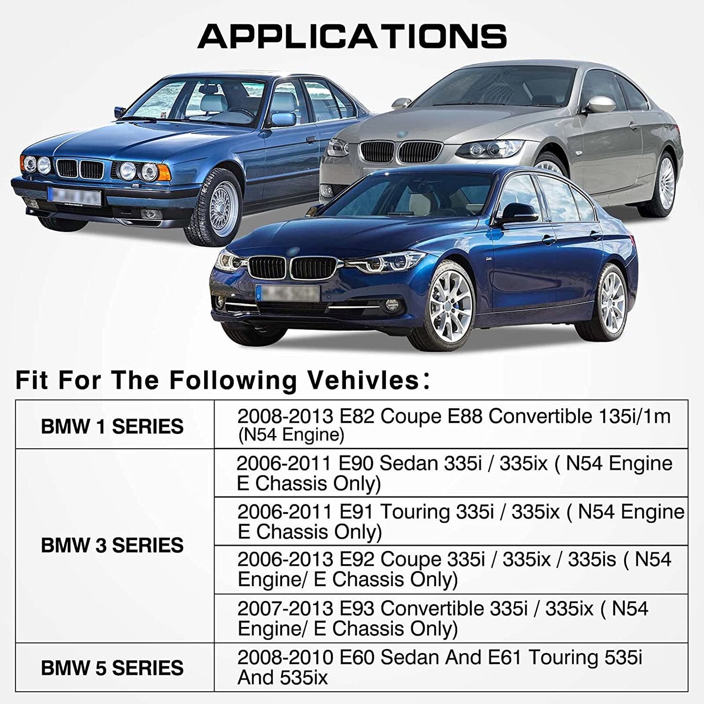 Reservior Oil Catch Can Tank Black for BMW N54 335i 135i E90 E92 E82 2006-2010