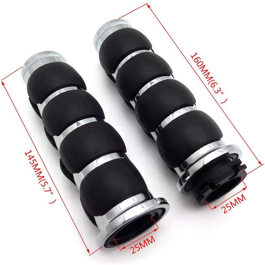 for Harley Davidson Electra Glide Classic FLHTC A Chrome 1 Handlebar Hand Grips