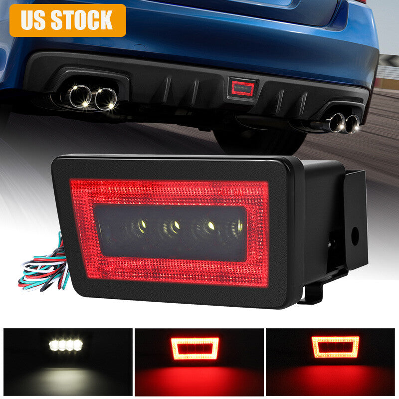 Smoked F1 LED Tail Brake Light Rear Fog Lamp for Subaru Impreza 11-21 WRX STI XV