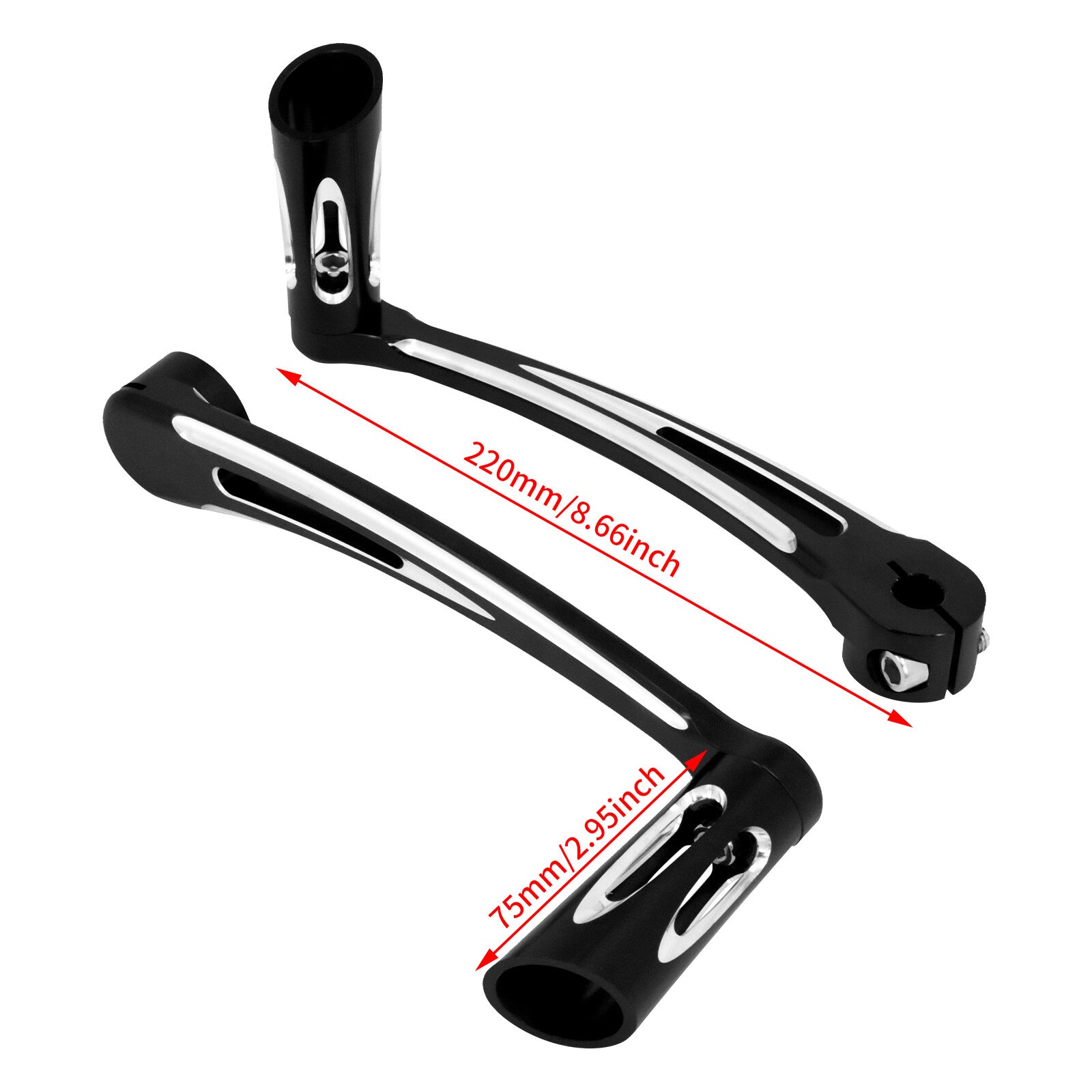 Black Heel Toe Gear Shifter Lever Pedal Peg for Harley Softail Street Road Glide Q