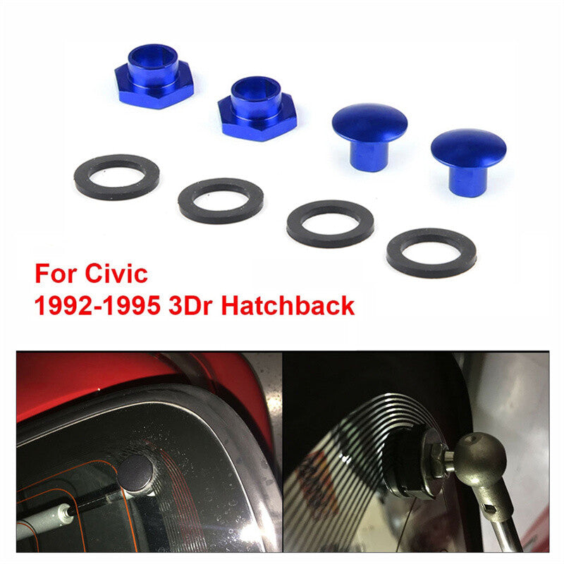 Rear Window Strut Hardware Kit for 92-95 for Honda for Civic 3Dr Hatchback EG6 CRV Blue