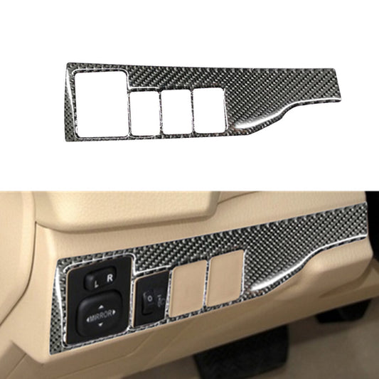Headlight Button Trim Strip Interior Carbon Fiber for Toyota for Corolla 2014-2018