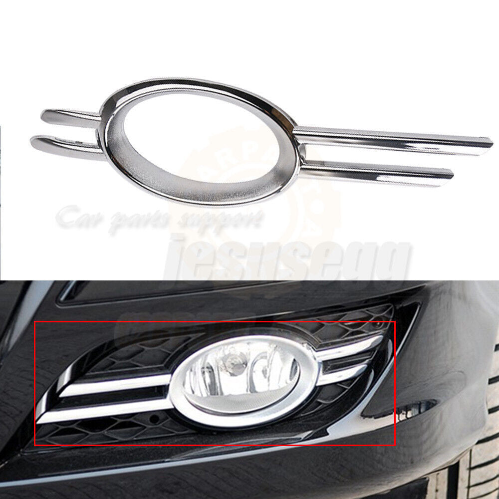 Chrome Left Bumper Fog Lamp Grille Trim Fit for Mercedes-Benz 07-09 E CLASS W211