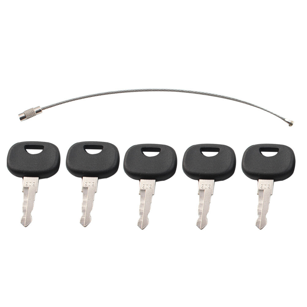 202 Ignition Keys 5 PCS for Volvo Wheel Loader For Heavy Equipment
