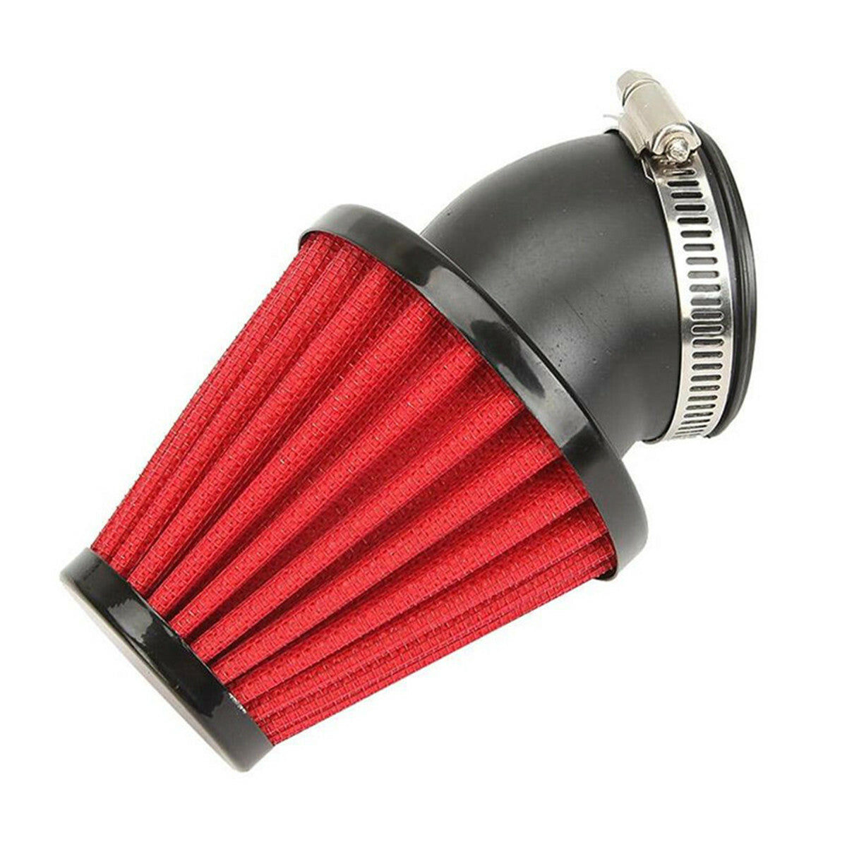 45¡ã Bend High Flow Motorcycle Dual Layer Stainless Steel Mesh Air Filter 42mm Q