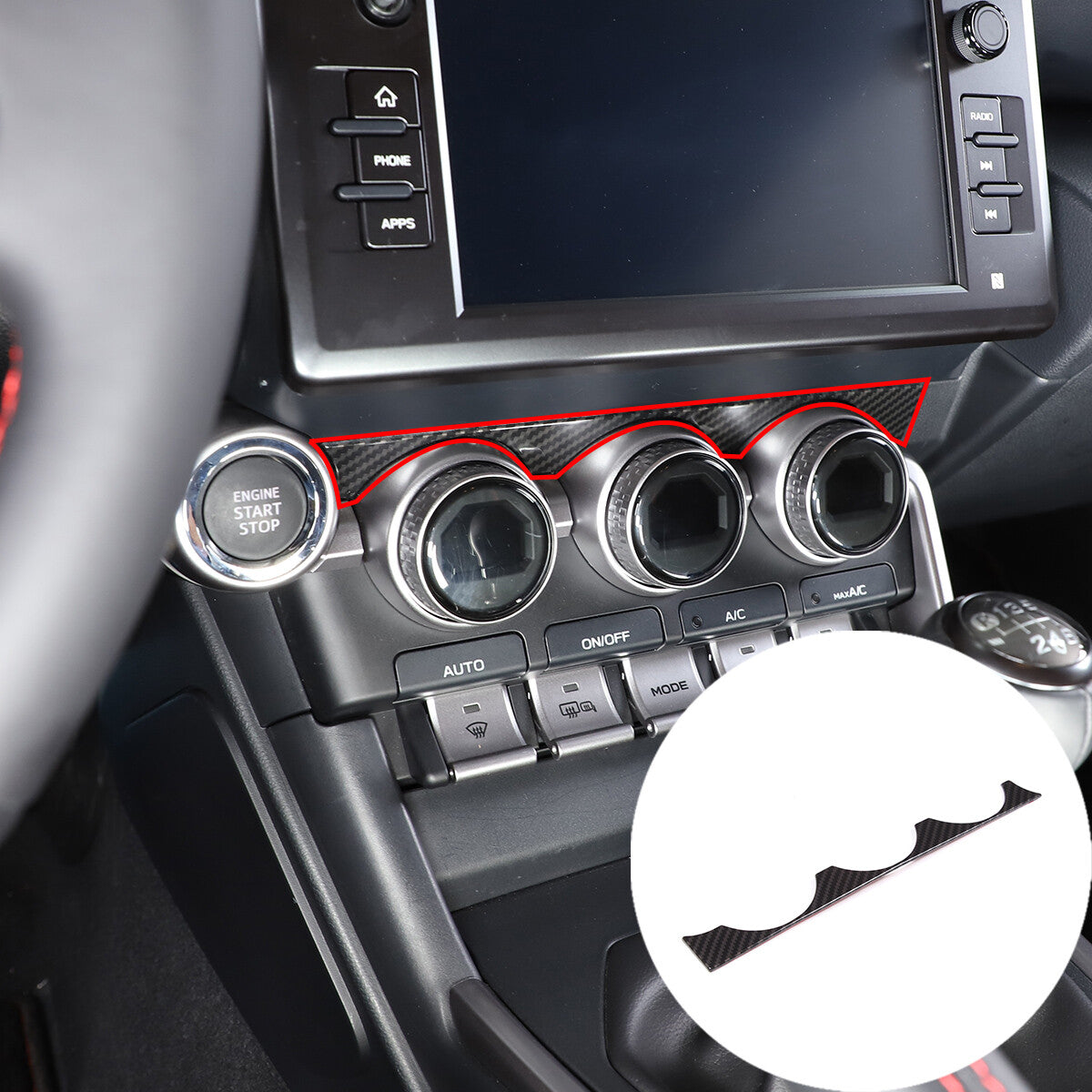 2011 2012 2013 for Kia Soul Glossy Carbon Fiber Side Door Handle Covers Trim Set For- v