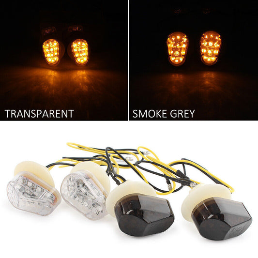 LED Turn Signal Blinker Lamp Lens Fit for Yamaha FZ1 YZF R1 R6 R6S FZ09 TMAX 2Colors Q