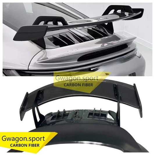 GT3 Style Wing Rear Spoiler Fit for Porsche Carrera 911 992 Partial Carbon Fiber Q