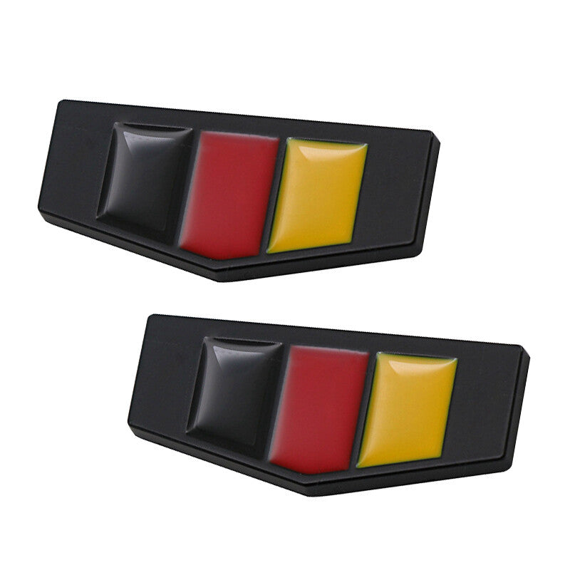 2PC German Flag Emblem Sticker Germany Decal Auto, Car, Truck 4.7x2cm Q