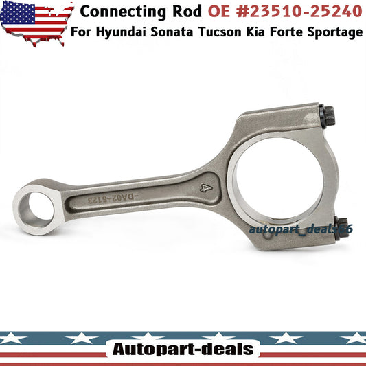 NEW Connecting Rod Fits for Kia for Hyundai Sonata for Tucson Santa Fe 2.4L 23510-25250 Q