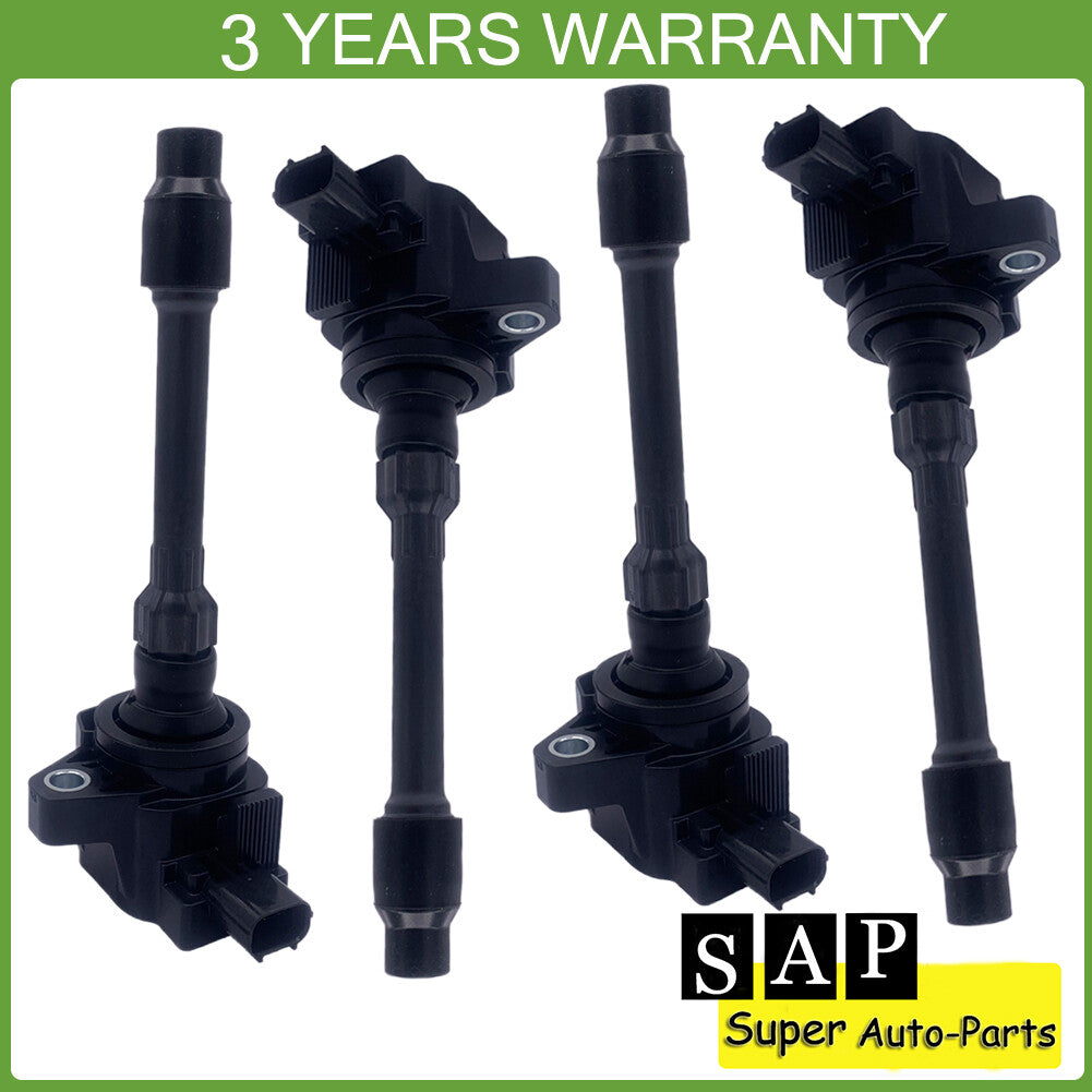 4PCS Ignition Coils 30520-59B-013 for Honda Accord for Civic CR-V Insight for Acura for RDX