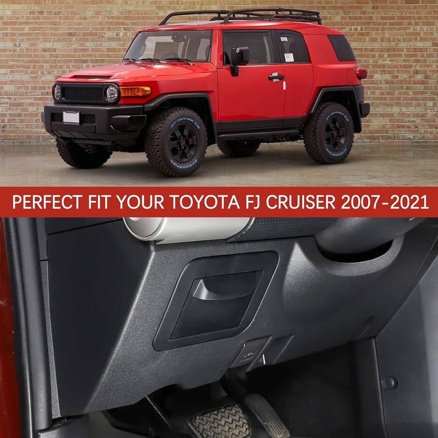 The center console fuse storage tray is suitable for FJ Cruiser 2007 - 2021 - n