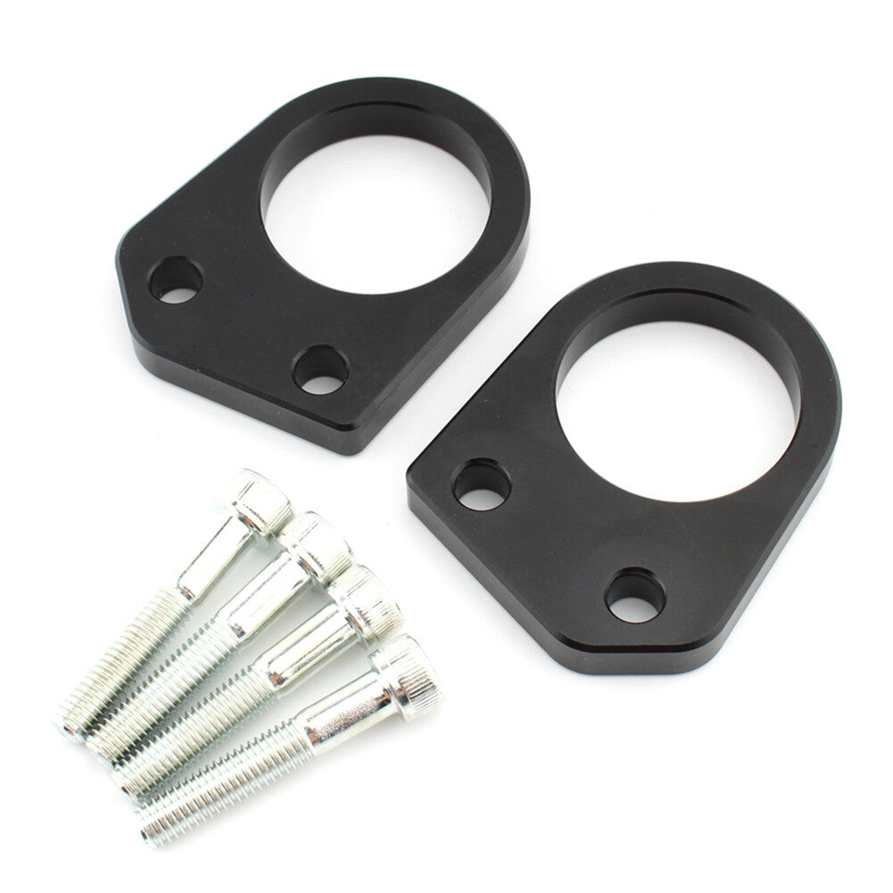 for Suzuki GIXXER 250 SF 2x Black Motorcycle Handlebar Riser Spacer Mount Clamp Q