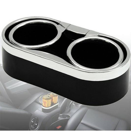 Car Dashboard Mount Dual Cup Holder Drink Tea Bottle Can Organizer Stand Plastic Q