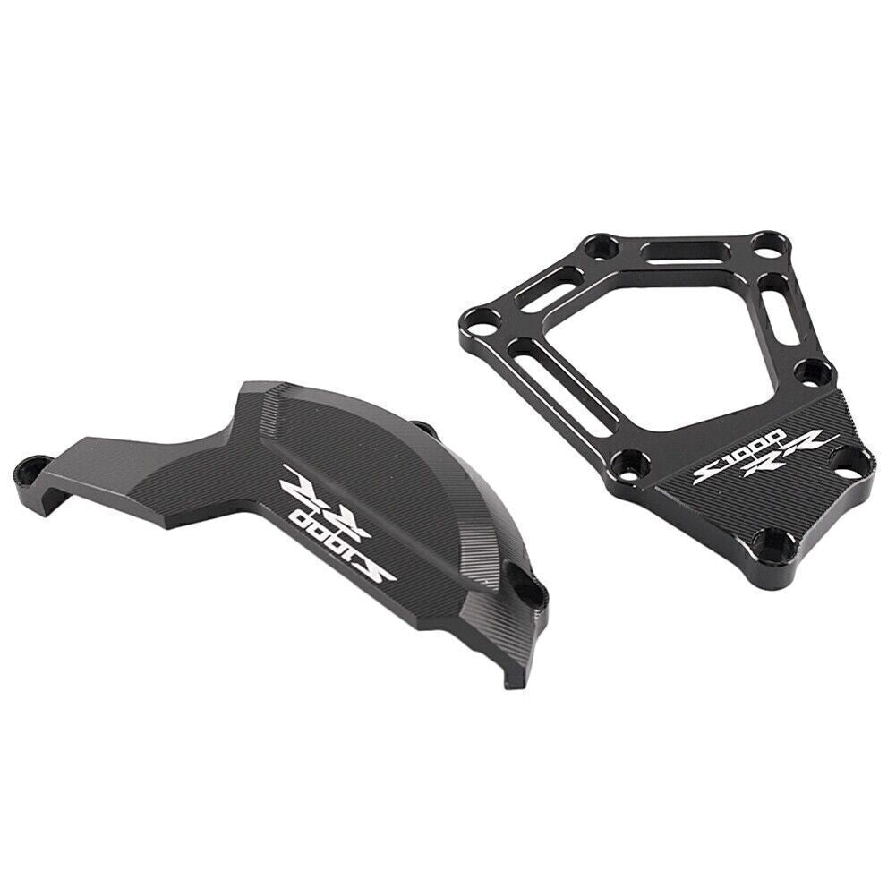 for BMW S1000RR 09-14 Black CNC Engine Stator Starter Cover Slider Protector Set Q