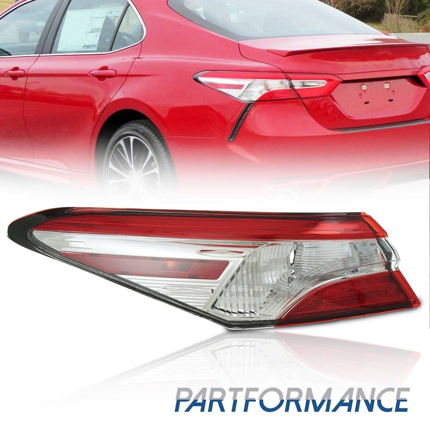 For 2018 2019 2020 for Camry SE LE Tail Light Driver Left for CHRome - v