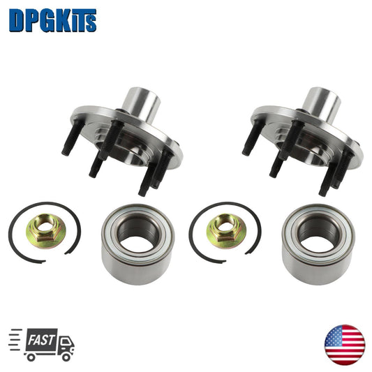 Pair Front Wheel Hub and Bearings for Ford Escape 2001-2009 2010 2011 2012