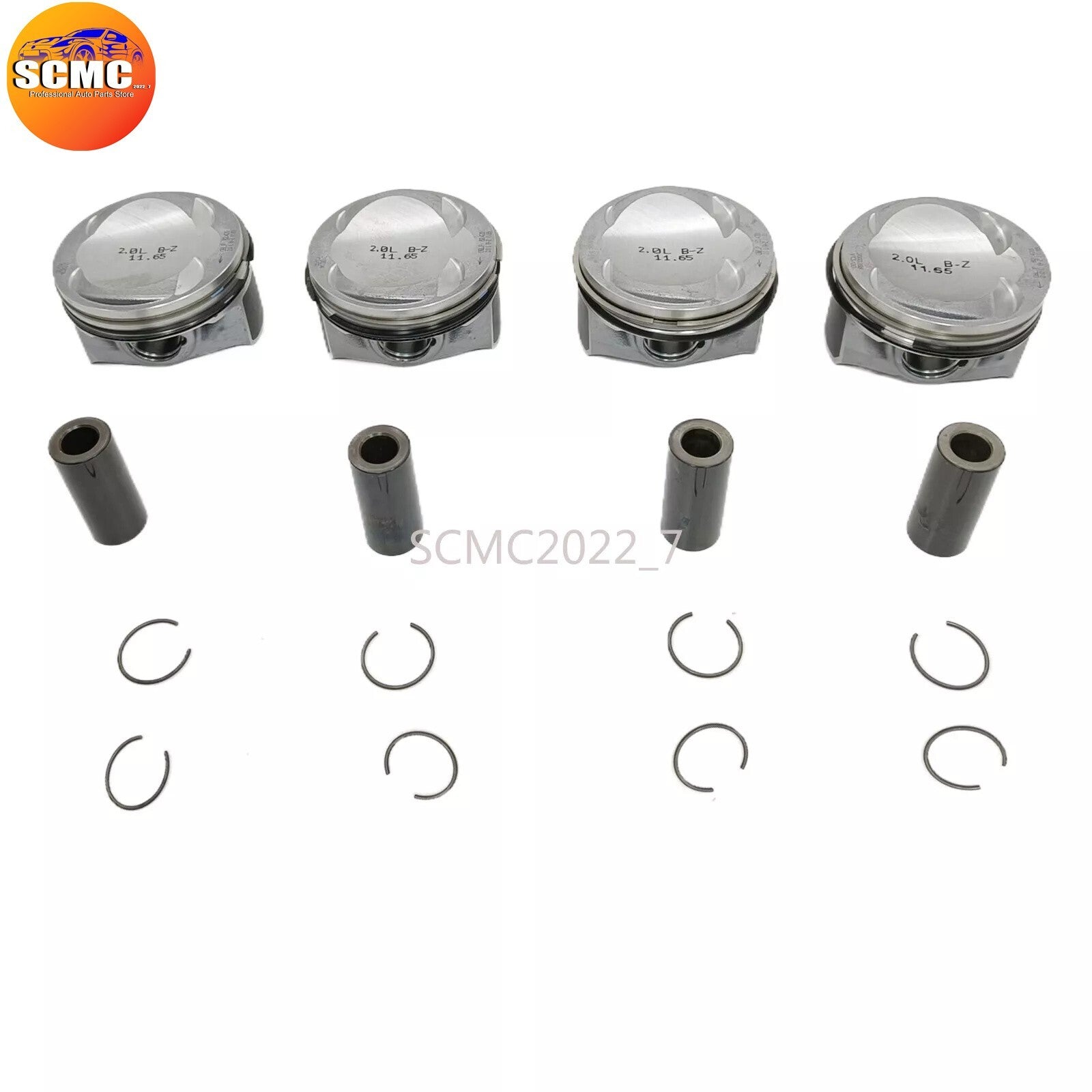 4 Pcs Pistons  Rings Set ¦µ23mm 06K107065BL for VW for Golf for Tiguan for AUDI A3 TT 2.0T