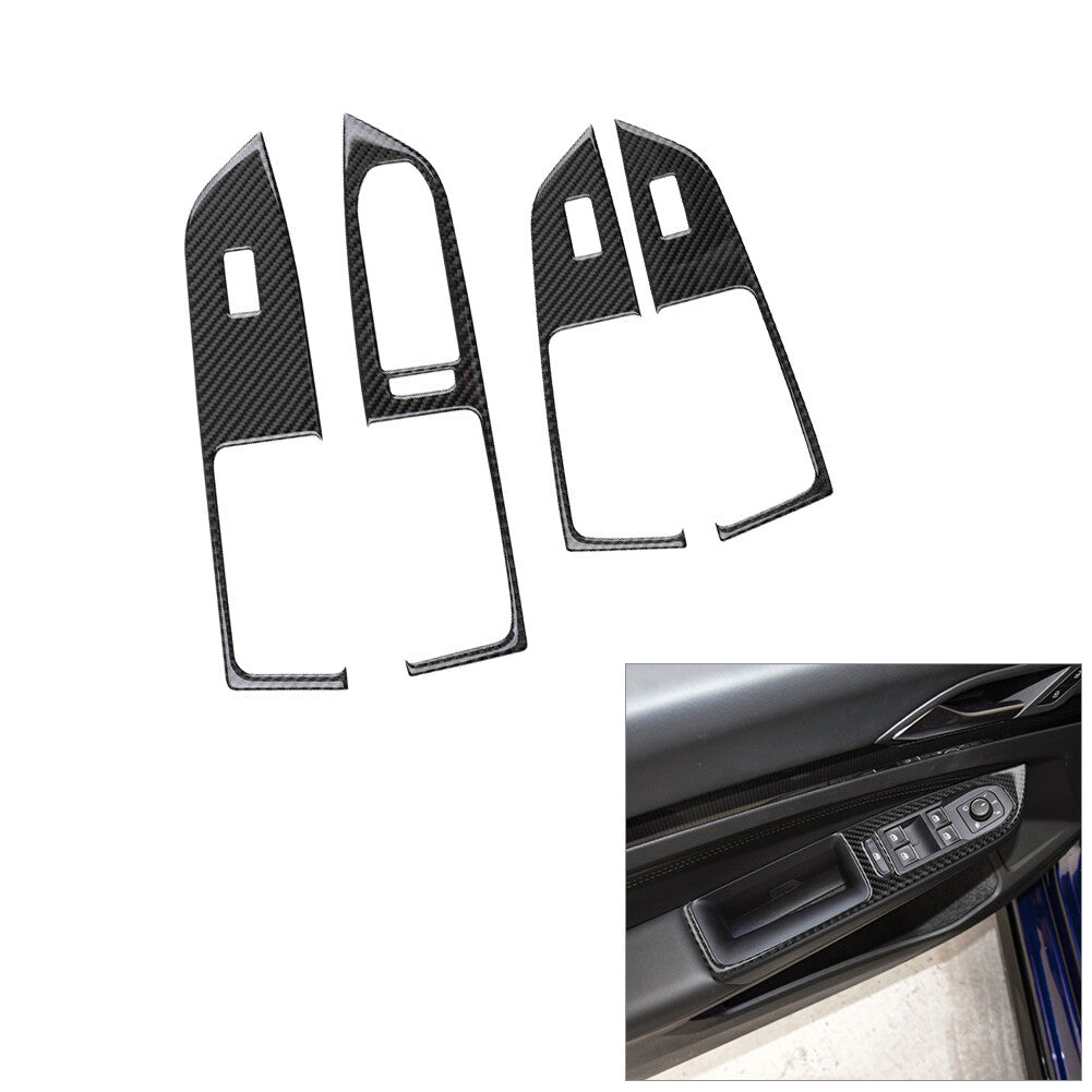 Carbon Fiber Center Air Vent Frame Cover Trim for Jeep for Wrangler 2007-2010 Type C v