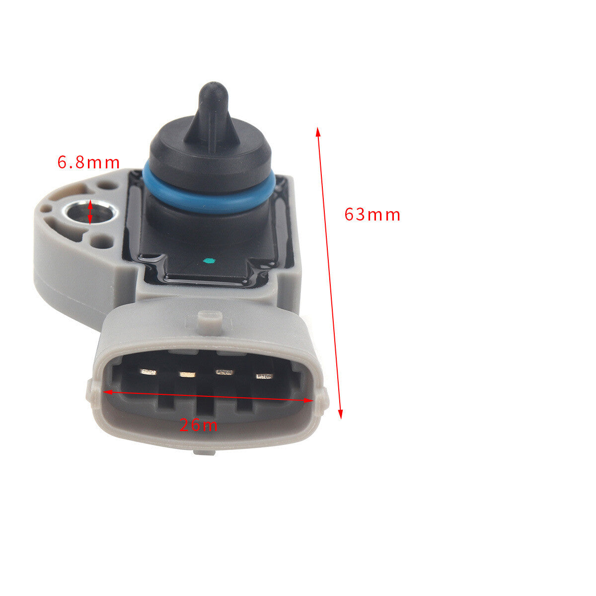0261230238 Fuel pressure sensor suitable for Volvo XC60 XC90 V50 XC70 S80 fuel rail - n
