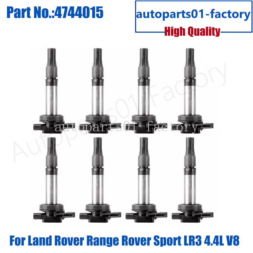 8PCS Ignition Coils 4744015 Fit for Land Rover for Range Rover Sport LR3 4.4L V8