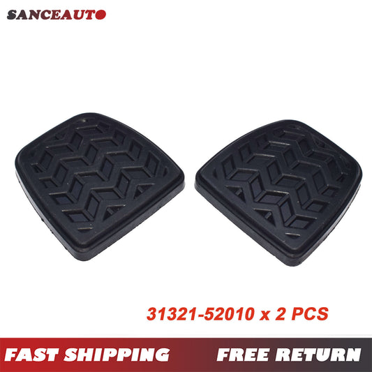 2-pack of clutch and brake pedal pads (rubber) for Camry Hilux Vigo KUN 3132152010- n