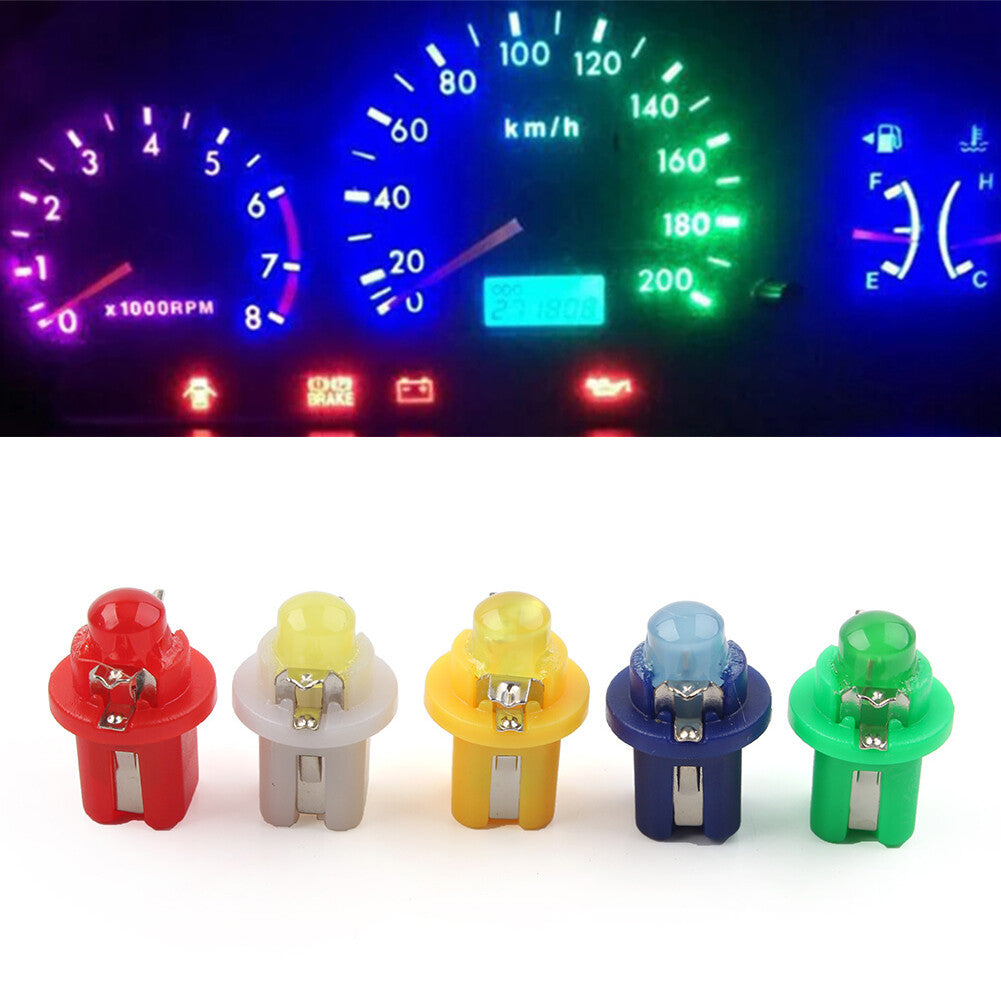 1xT5 B8.5D 5050 1SMD LED Car Dashboard Dash Gauge Instrument Light Bulb 12V