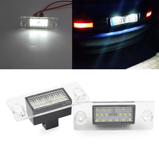 2x 12V LED License Number Plate Lights White For Fit for Audi for A4 B5 95-01