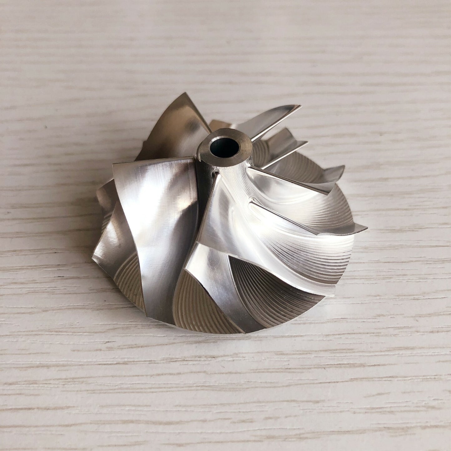 TB25 46.52/60.13mm 5+5blades performance billet compressor wheel