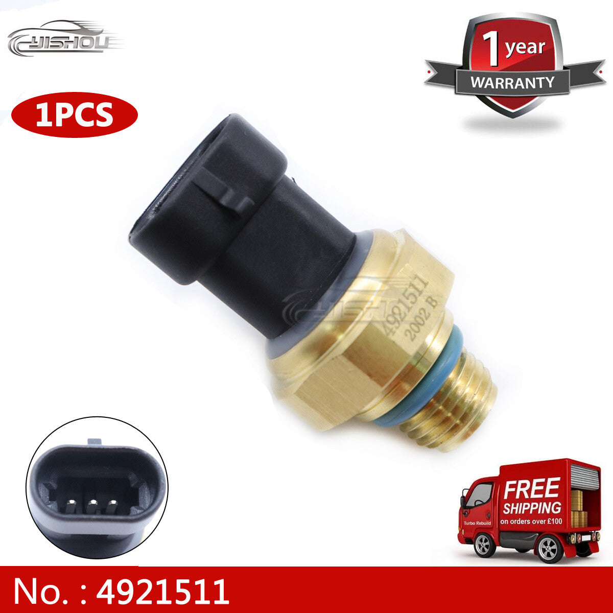 The new oil pressure sensor is compatible with for Dodge 5.9L 24V 98.5-02 3083716 PS398 4921511