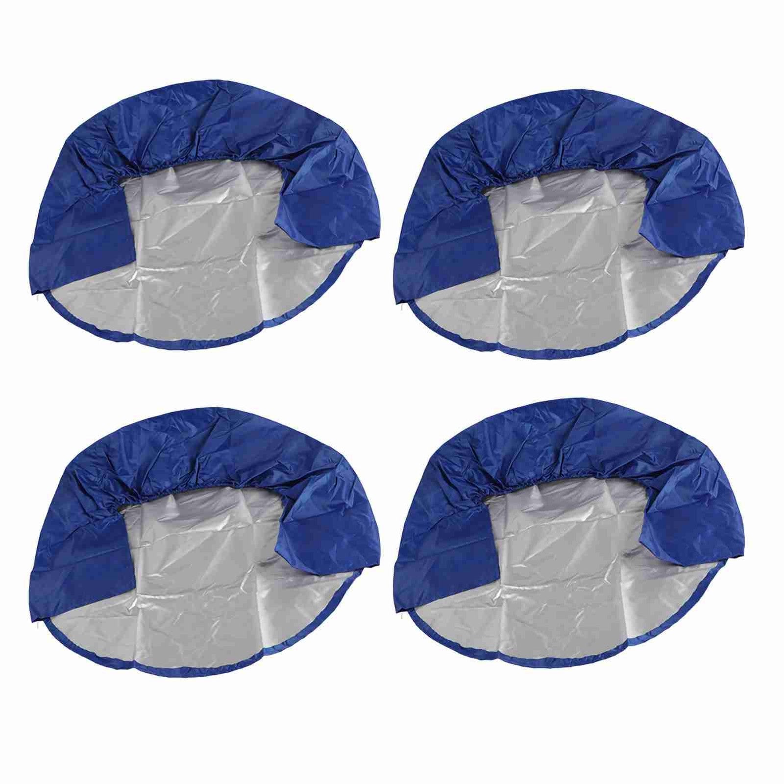 4PC 32 Inch Wheel Tire Covers Breathable Reusable Washable Embedded for RV Truck
