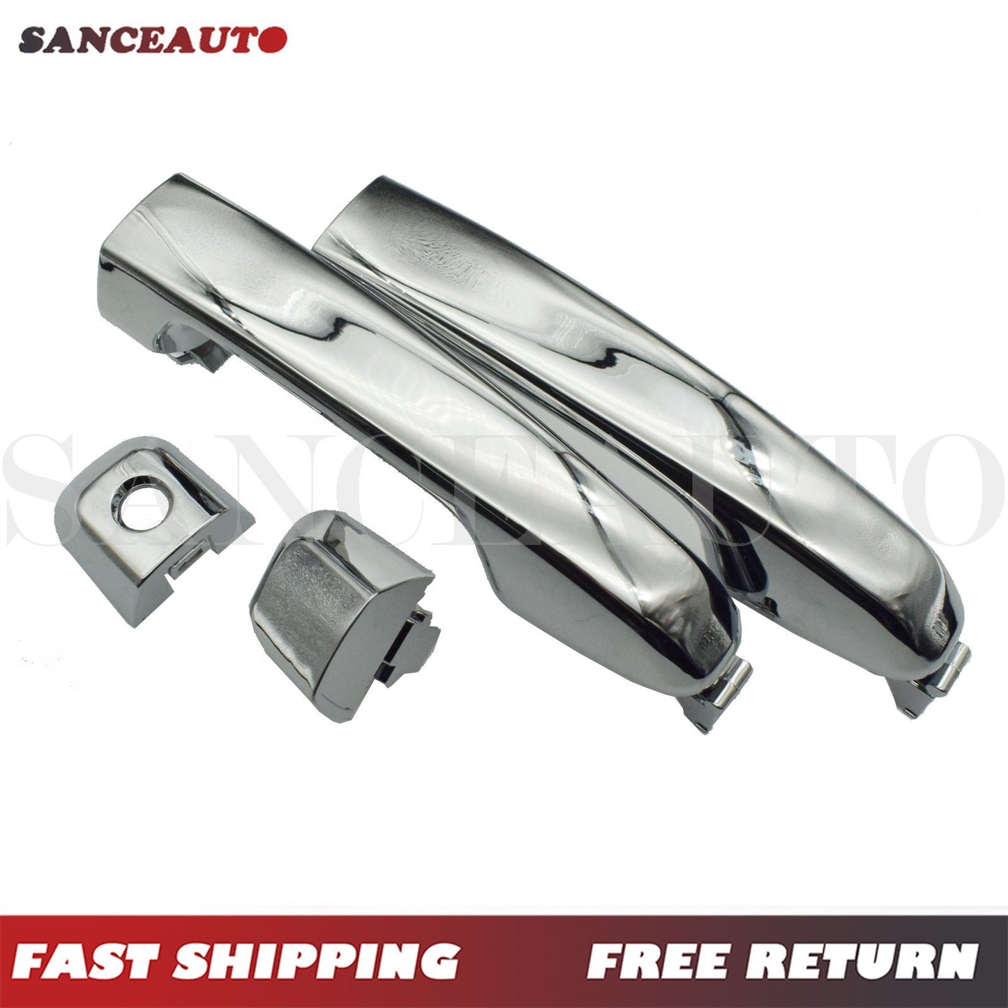 2-piece front chrome exterior door handle kit suitable for 10-16 4Runner and for Lexus GX460 n