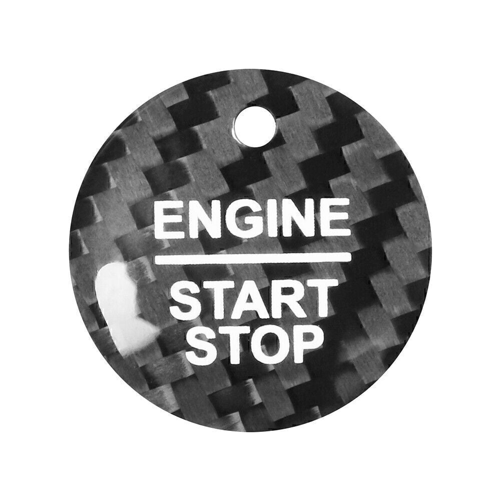 Keyless Engine Push Start Button Aufkleber f¨¹r for Ford F-150 Kohlefaser