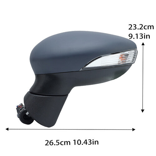 F¨¹r for Ford Fiesta MK7 2013-2017 Links Au?enspiegel Elektrisch Beheizbar 8 Draht