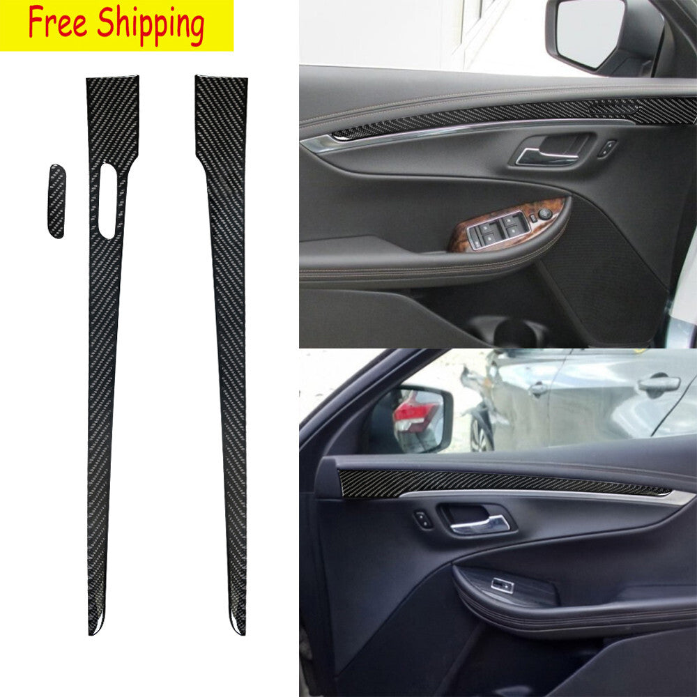 for Cayenne 2019 - 2023 Carbon Fiber Center Console Dashboard Strip Trim- v