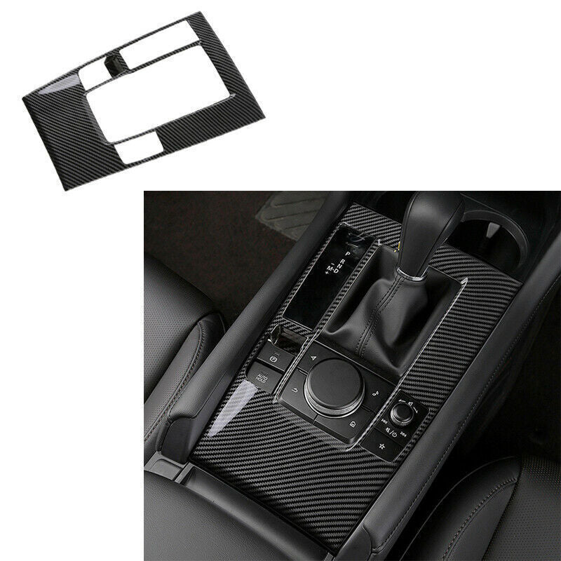 for Honda CRV CR-V 12-2016 ABS Carbon Fiber Central Console Gear Shift Knob Trim v