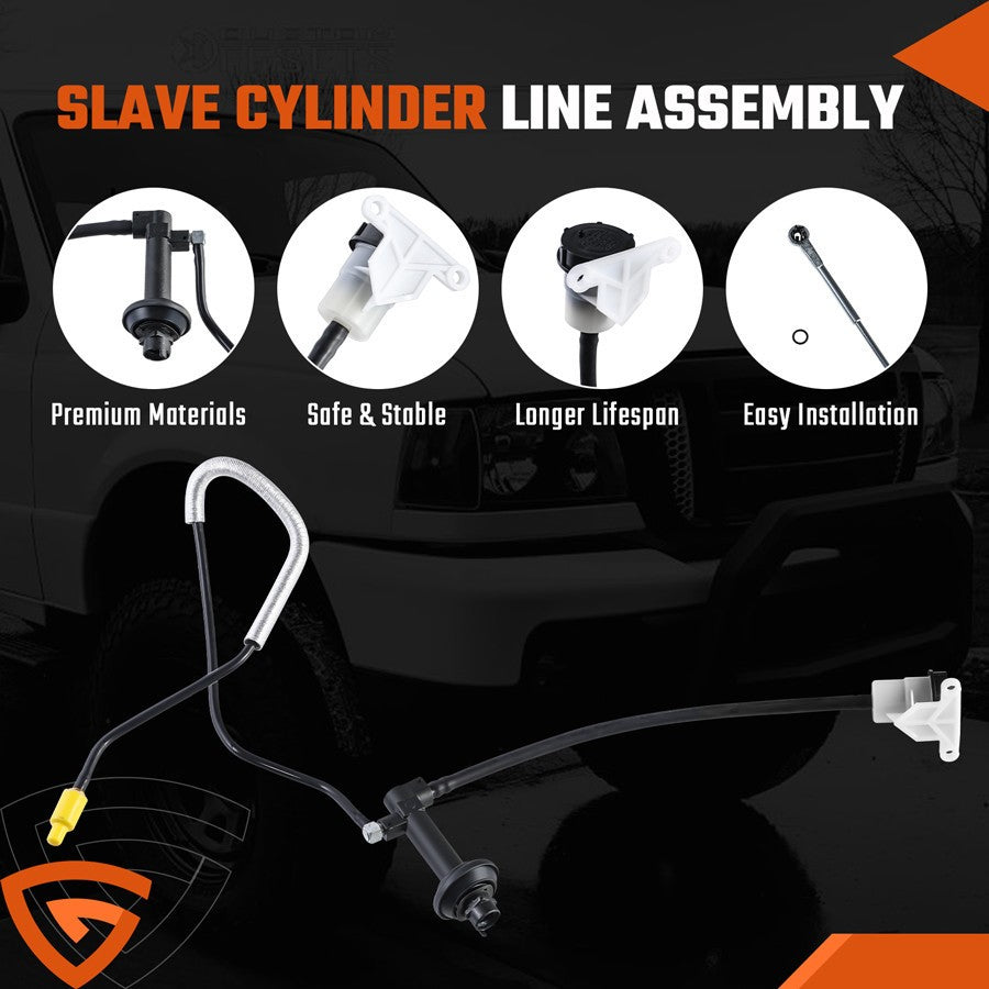Pre-Filled Clutch Master Cylinder Slave Line For 95-11 for Ford Ranger 2.3 2.5 3.0L