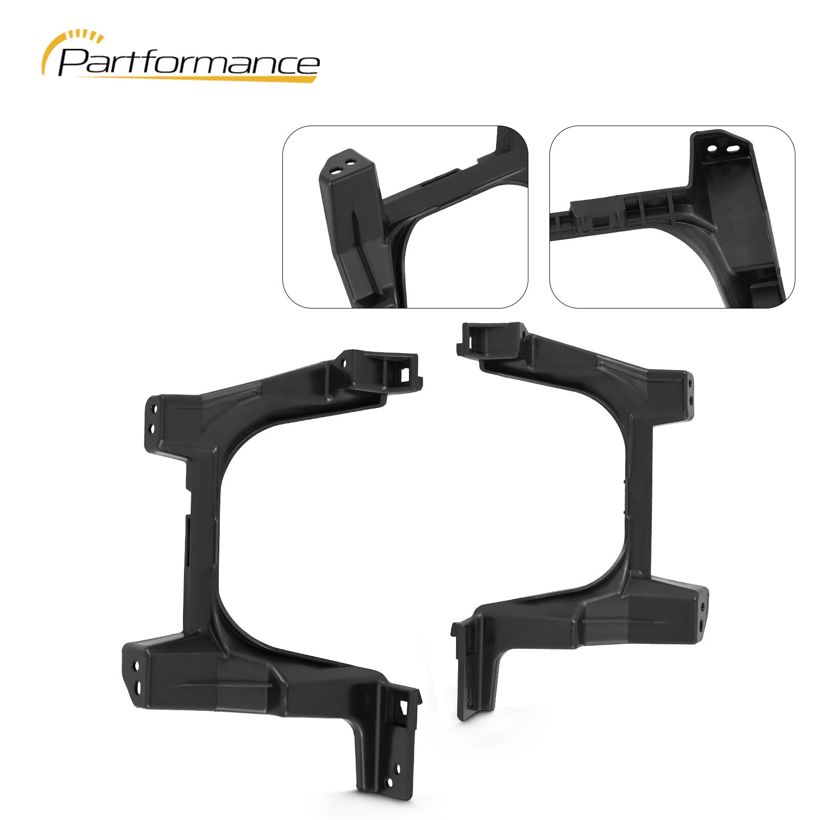 Fits 2014 - 2018 for Jeep Cherokee Bumper Bracket Kit Rear Driver and Passenger Side - v