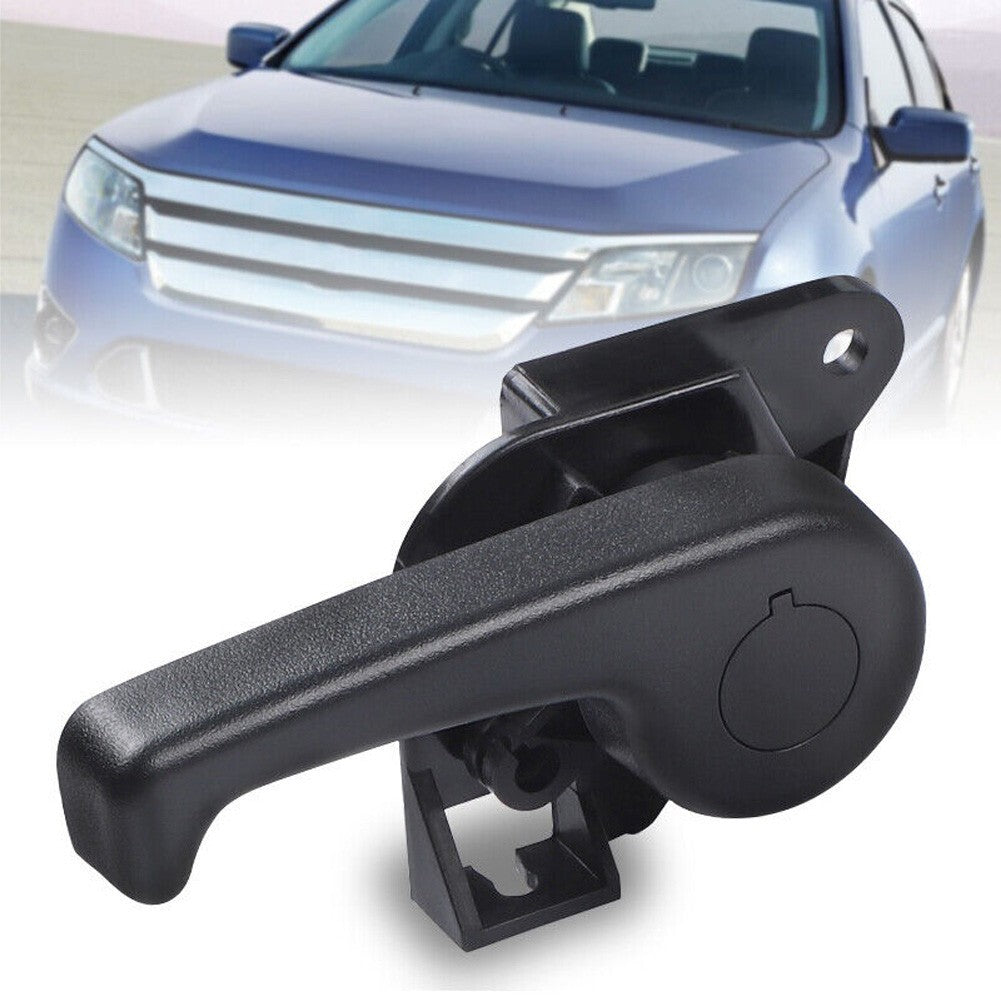 Car Auto Hood Latch Release Pull Handle 2013-2017 For Fusion MKZ Black v