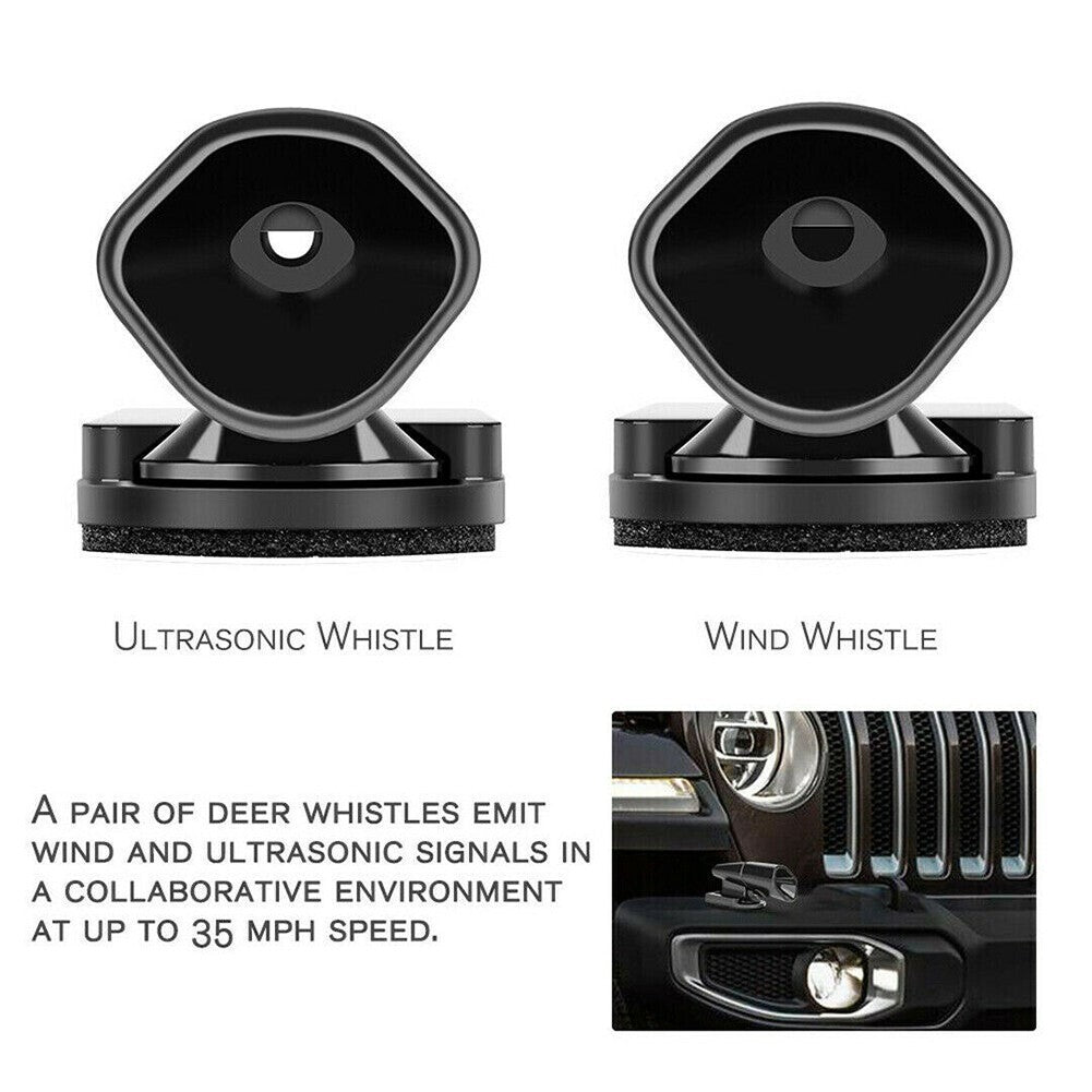 4X Ultrasonic Car Deer Whistle Animal Repeller Auto Safety Fits All Vehicles Q