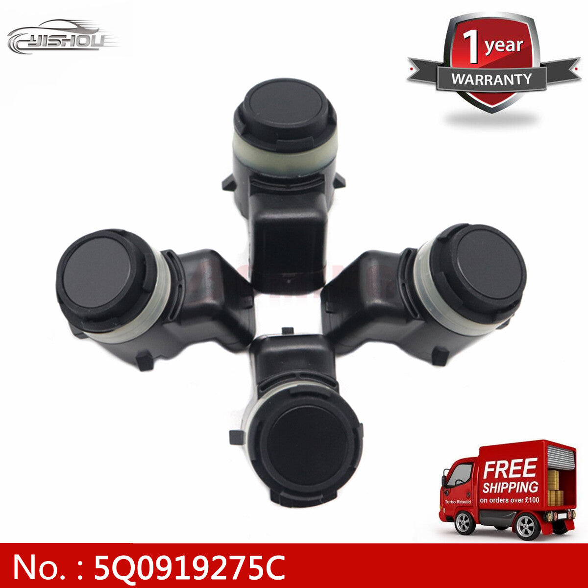 Suitable for Audi , for Porsche , and for Volkswagen , 4PCS 5Q0919275C GRU ultrasonic PDC parking sensor 5Q0919275A.