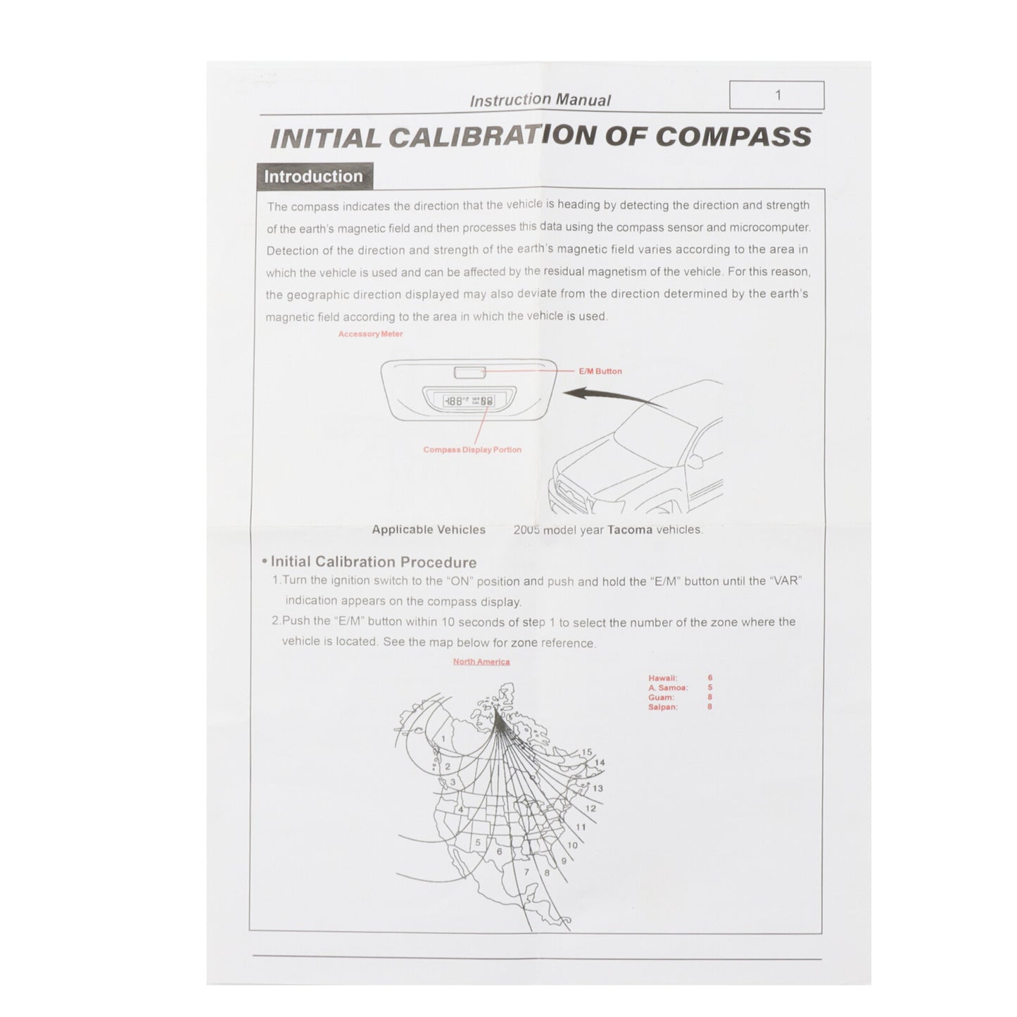 83290 - 04030 599 - 958 Applicable to 2005-2008 for Toyota temperature direction display overhead Q