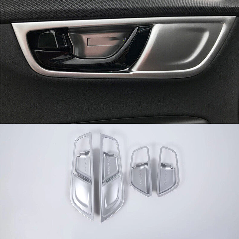 For Highlander 2020-22 Piano Black Rear Bumper Fog Lights Lamp Cover Trim v