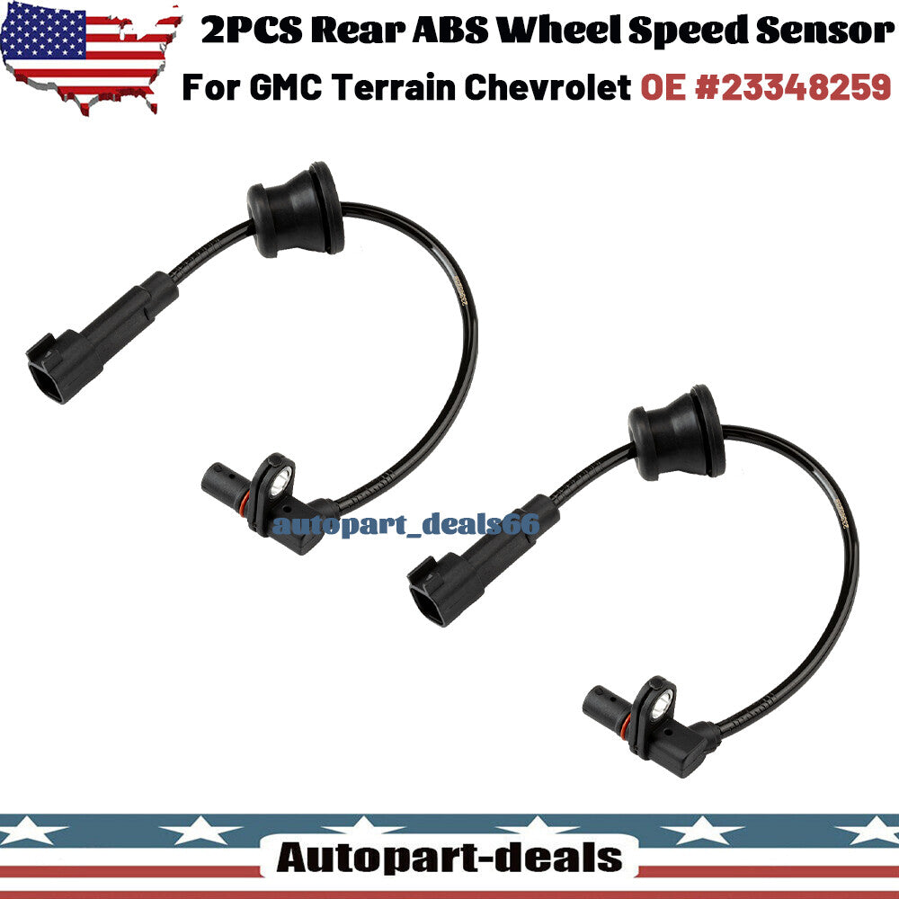 2. Rear ABS wheel speed sensors (left and right) applicable to for Chevrolet Equinox TERRAIN 10-17